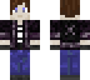boy with black and purple jacket