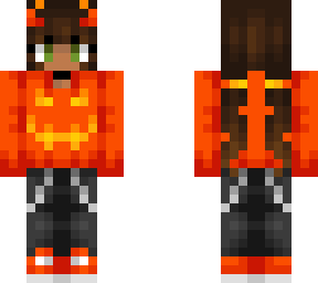 cute baddie pumpkin sweater girl