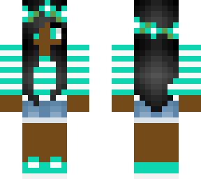 cute black girl in turquoise with turquoise braids : )