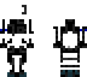 power armor with thin bright turquoise lines underneath