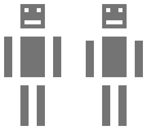 the grey robot