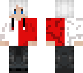 white hair boy