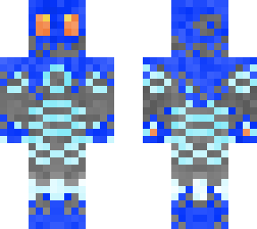 blue pumpkin warrior