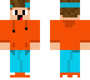 dude in orange-blue combo