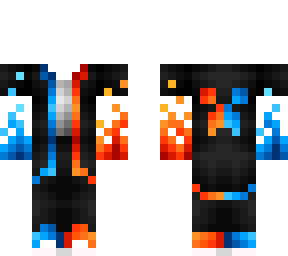 ob - gamer eboy fire & water dark outfit