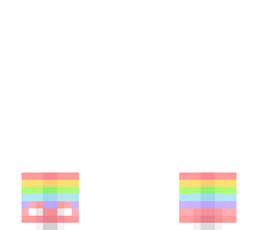 ob - pastel rainbow socks w/ pink shoes