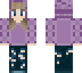 purply hoodie girl