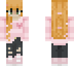 * snuggly sweater *     pink heart sweater