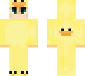 duck with boy inside