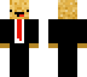 a potato in a suit