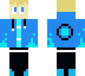 blue fire blond boy