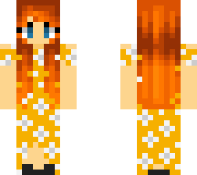 ginger with yellow flower dress (blue eyes)