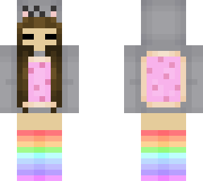 gray poptart girl with brown hair
