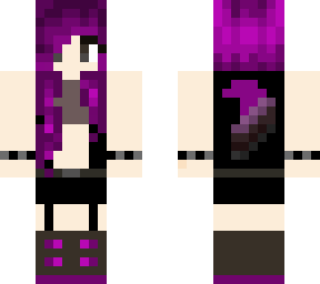 purple wolf girl