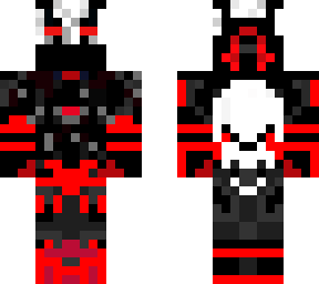 red and white skull