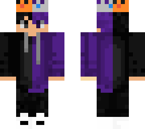 black and purple boy