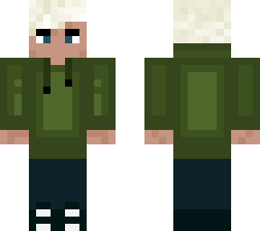 green hoodie