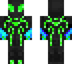 big time spider man with blue fire