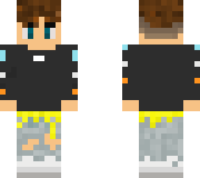Minecraft Skins Java Off White Off-White Gulf Racing Color w/ Fade | Minecraft Skin
