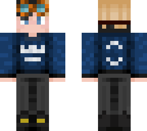 blue sweater