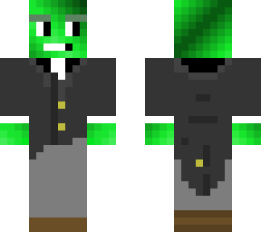 green guy in tuxedo