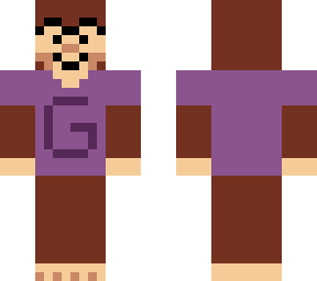 monkey in purple shirt