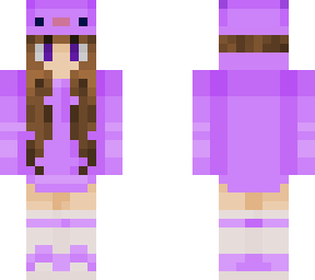 purple axolotl girl