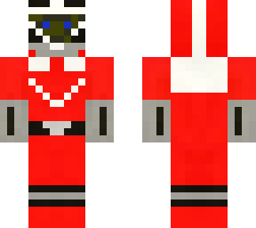 red time force ranger wes shattered visor created by (shibatakeru) edited by me