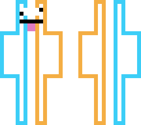 silly dual colored man