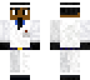 man in white suit
