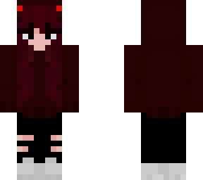 red hoodie girl