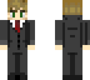 a piggaler in a suit