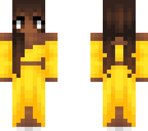 beautiful yellow dress girl