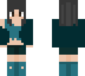 cool blue girl