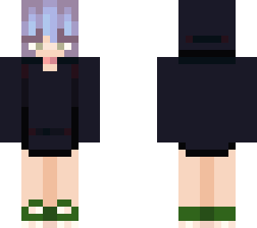 girl with blue hair