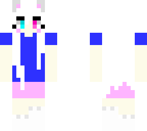 minecraft fan girl reel hire blue shirt
