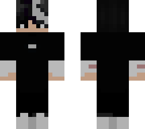 black and white evil skin