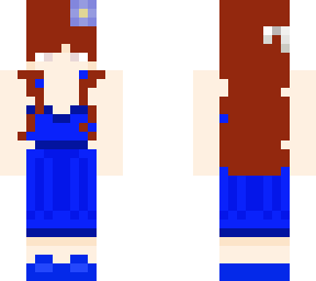 blue dress