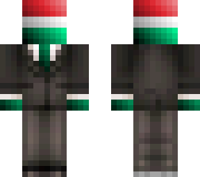hungary flag as a human