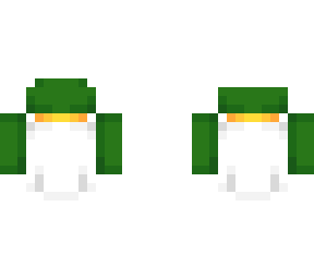 ob - green top & gloves w/ white skirt