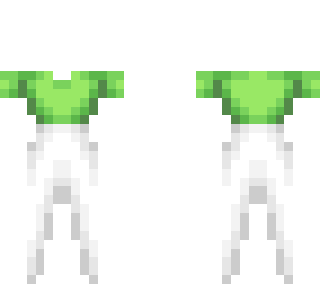 ob - light green top w/ long white skirt