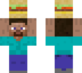 steve holding burger