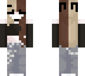 two hair color girl
