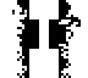 chibi black vs white