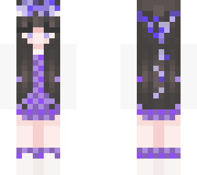 purple flower girl