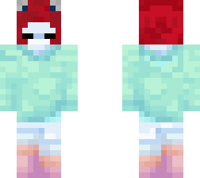 my new skin but with red hair