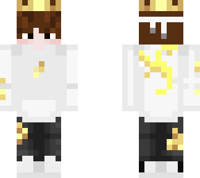 white and golden boy