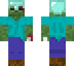 zombie with diamond helmet