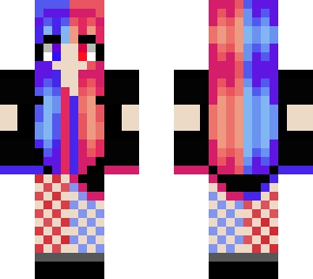 blue &red girl