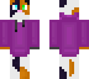 calico cat in hoodie (for eva)
